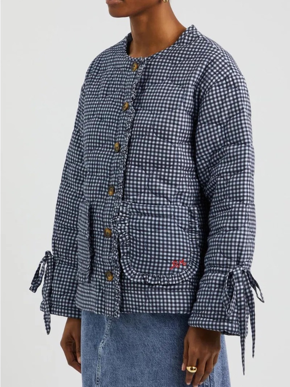 DAMSON MADDER SZ 10 Dalton Reversible Quilted Cotton Jacket